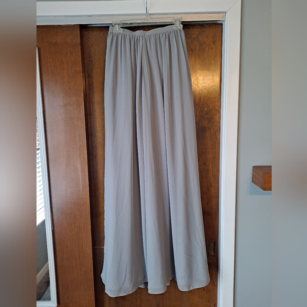 Revelry chiffon skirt- Dove Grey. Size 6.